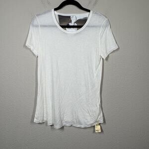 Purotatto Womens Medium Crew Neck Tee T-Shirt White Micromodal Short Sleeves